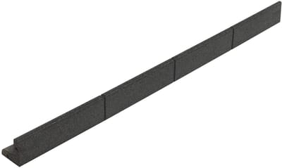 43,2 m flexibele gazonrand - 36x1,2 m - grijs - incl. hamer