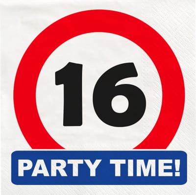Traffic sign napkins - 16