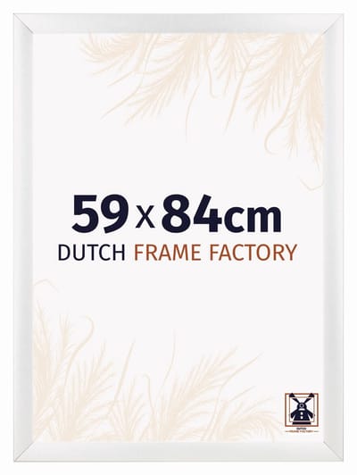 Fotolijst 59x84 cm - MDF - Wit Hoogglans - Praag