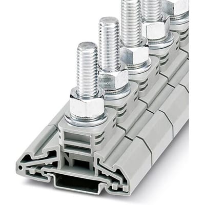 Phoenix Contact 3049505 Verbinder voor hoge stroomsterkten 32 mm Boutaansluiting Grijs 10 stuk(s)