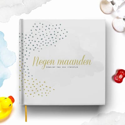 Fabrikten Negenmaandenboek - Zwangerschapsdagboek - 21 x 21 cm