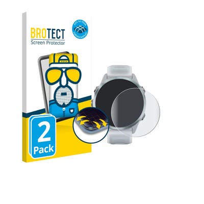 BROTECT - Screenprotector voor Garmin Forerunner 570 (42 mm) - Folie Beschermfolie matte volledig dekking 2 Stuks