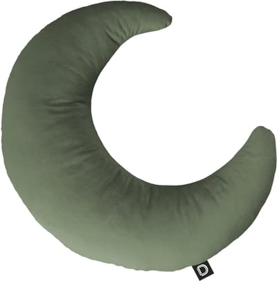 Decordruk VELVET - Sierkussen - Maanvorm - Szałwia