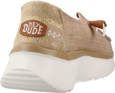 HEYDUDE - Wendy Peak Baja Dames Instappers Stripe Tan - Maat 40