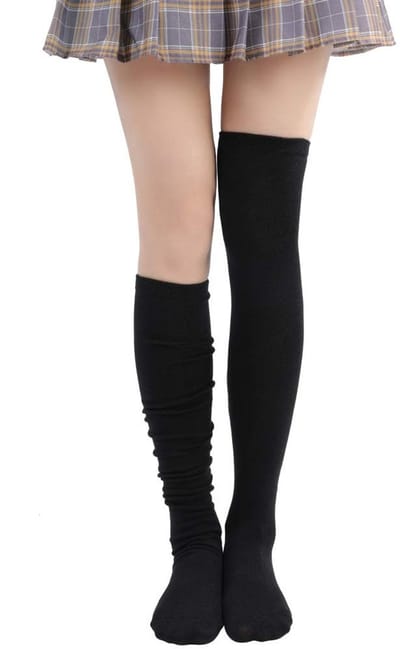 Dailygoods- Kniekousen Dames - Warme Lange Kousen - Gebreide Sportsokken - Overknee Kousen - Zacht en Elastisch - Perfect voor Herfst/Winter - Overknee Sokken