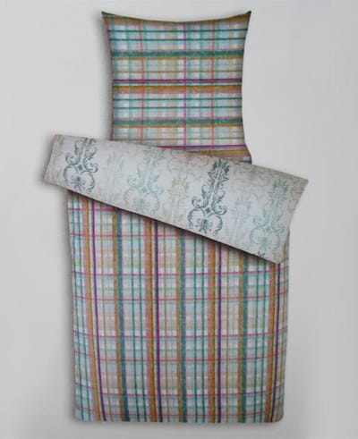 Mexx Musical Dekbedovertrek - Eenpersoons - 140x200/220 cm - Aqua