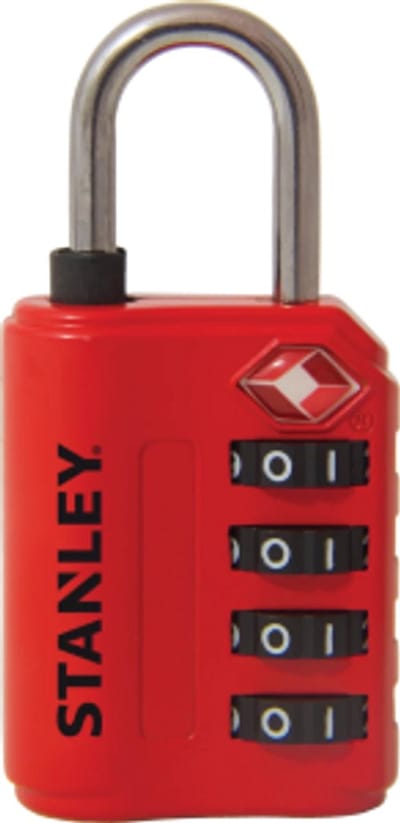 Stanley 81151 393 401 Hangslot 30 mm TSA Rood Cijferslot