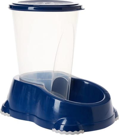 Voerfontein Hond - Automatische Dispenser - Zelfstandig Eten - Grote Capaciteit - 3 Liter - Donkerblauw
