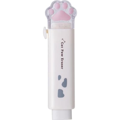 Leuke Kat Poot Gummen Kawaii Intrekbare Push Pull Rubber Gummen Veeg Schoon Correctie Gereedschap Kinderen Speelgoed School Kantoorbenodigdheden