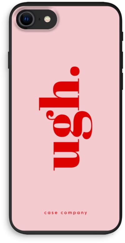 Case Company® - Hoesje geschikt voor iPhone SE 2020 hoesje - Ugh - Biologisch Afbreekbaar Telefoonhoesje - Bescherming alle Kanten en Schermrand