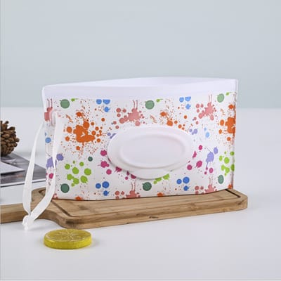 Billendoekjes houder - Vochtige tissuehouder - Natte doekjes houder - Dispenser - Wipe box - Billendoekjesdoos - Vochtig toiletpapier houder - Geschikt voor make up doekjes, reinigingsdoekjes - Baby cadeau - Kraamcadeau - Multi color