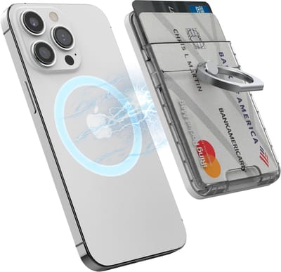 Magsafe Wallet - Magsafe Kaarthouder - iRing Pocket Mag- Telefoon Ring - Telefoonhouder & Standaard - Pasjeshouder iPhone - Telefoon Ring - Telefoon standaard - Magnetisch - Transparant