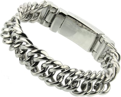 Bukovsky - Stalen Armband - "Prestige Extra Small" - 17 cm - Junior - Zilverkleur - Gepolijst - Glanzend - Rvs - 316L Stainless Steel