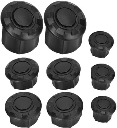 Dailygoods- Afdekkappen Stofdicht - Waterdichte Plug Kit - Hoogwaardig ABS-Kunststof - Geschikt voor R1200GS LC Adventure 14-18 - Glad Oppervlak - Lange Levensduur - Motorafdekking