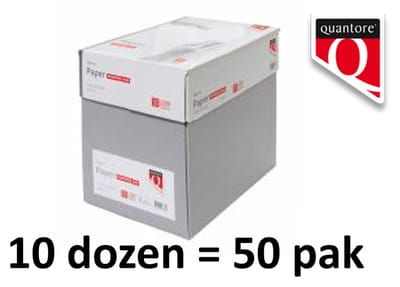 Quantore Economy Kopieerpapier - 50 x pak 500 vel - 80 gr - wit - businesspack