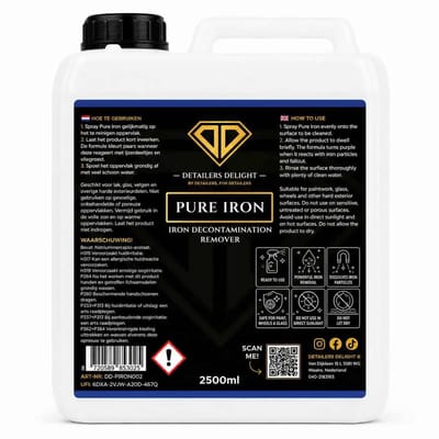 DETAILERS DELIGHT PURE IRON – IRON DECONTAMINATION REMOVER 2.5L