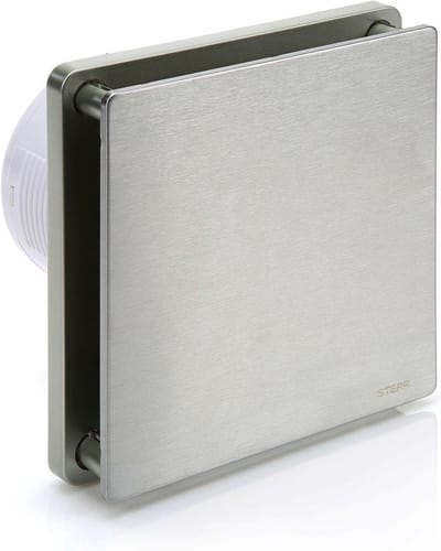 Stil RVS Badkamerventilator 100 mm met Timer voor Vochtafvoer