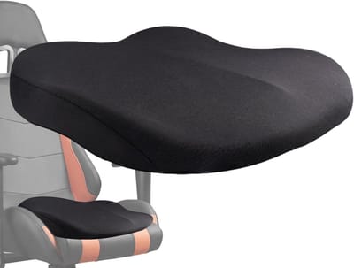 Stoelverhoger Kussen - Zitkussen Bureau - Beter Zicht Auto - Traagschuim Vulling - 41x41x10 cm - Zwart