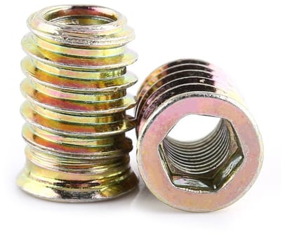 Assortiment van 20 Stuks M6, M8 en M10 Schroeven met Platte Kop en Hexagonale Bussen in Koolstofstaal, Volledige Draad, 20mm Lengte