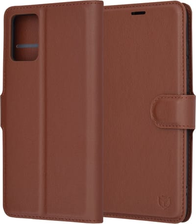 Hoesje geschikt voor Motorola Edge 30 Neo - Techsuit Leather Folio Book Wallet Case - Bruin