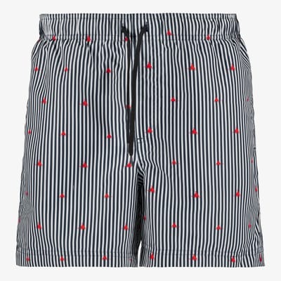 JJ REBEL heren zwemshort gestreept blauw - Maat S - Zwembroek