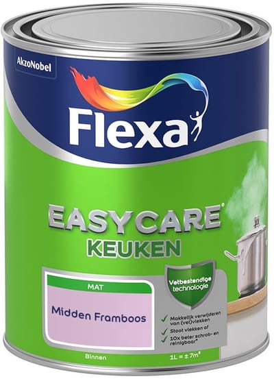 Flexa - Easycare Keuken - Midden Framboos - Mengverf - 1 L