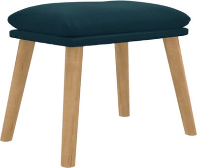 vidaXL - Voetenbank - 45x29,5x35 - cm - fluweel - blauw