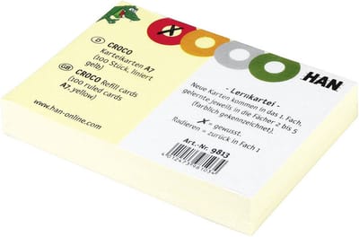 HAN Systeemkaart 9813 DIN A7 liggend Geel 100 stuk(s)