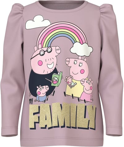 NAME IT - NMFNORA PEPPA LS TOP BOX LNOOS CPLG - Meisjes - Lange mouwen shirts