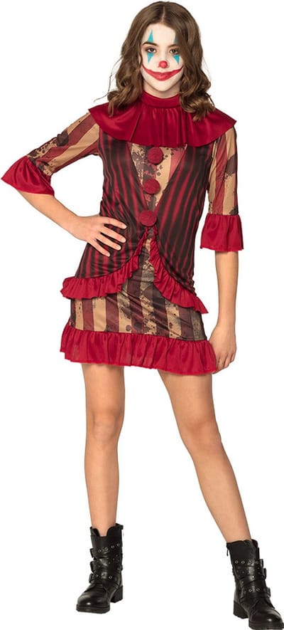 Boland - Kostuum Midnight clownette (14-16 jr) - Volwassenen - Clown - Clown - Circus- Halloween - Horror