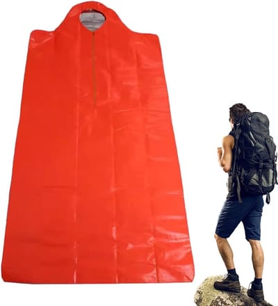 Isolatiedeken Outdoor - Thermale deken - Kamperen en avontuur - Waterdicht en scheurbestendig - 200x90cm - Oranje