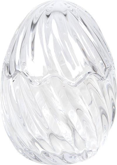 Clayre & Eef Glazen potje Ei Ø 9x12 cm Glas
