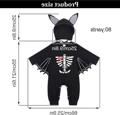 Bat Kostuum Romper met Hoed voor Kinderen - Schattige Dungarees voor Cosplay en Feestjes, Perfect voor Jongens en Meisjes