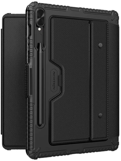 Nillkin Bumper Keyboard Case Geschikt voor Samsung Galaxy Tab S9 Plus | Bluetooth Toetsenbord Hoes met | Book Case met Camera Slider | Standaard, Stylus Houder en Verlichte Toetsen | Zwart