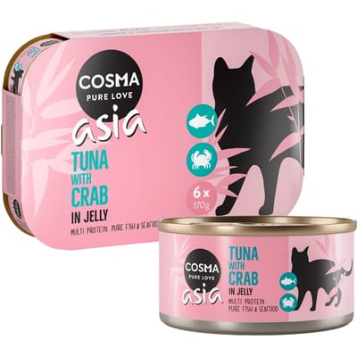 24x170g Cosma Asia in Jelly Kattenvoer - Diverse Smaken