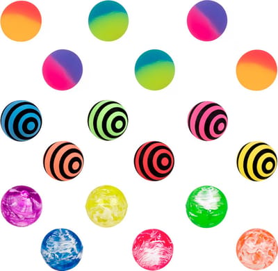 Boland - Set 18 stuiterballen - Pinata vulling - Uitdeelcadeautjes - Verjaardag