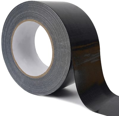 Extra Sterk 20 m x 50 mm Textieltape - Zwarte Scheurbare Fabric Tape voor Waterdichte Reparaties, Lekkages, Vloeren en Meubels