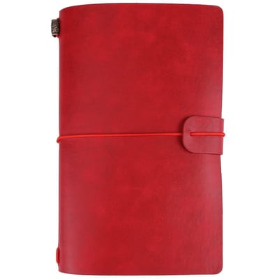 Dailygoods- Notitieboek A6 - Vintage PU-leer - Hervulbaar Reisdagboek - Klassiek Reliëf - Antieke Stijl - 8,2 x 5 Inch - Reisnotitieboek
