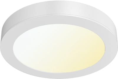 LED Downlight Opbouwspot - Brinton Thin - 12W 1120lm 120° Bundelhoek - Aanpasbare Lichtkleur 3000K-4000K-6500K - IP40 - Rond - Wit - Ø172mm