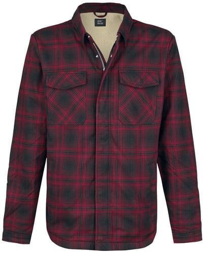 Vintage Industries Class Sherpa Heren Tussenseizoensjas - rood/zwart - L