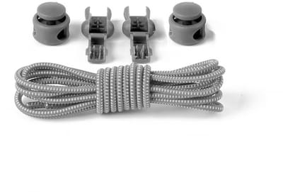 Ulanax - Lock veters | Ronde Elastische Schoenveters - Elastische veters - Hardlopen | Schoenveters | Laces | Grijs Lock-veters | Ronde Elastische Schoenveters - Elastische veters - Hardlopen | Schoenveters | Laces | Grijs