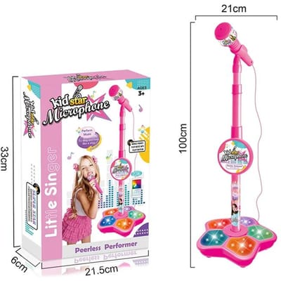 Kindermicrofoon met Standaard Karaoke Liedjesmachine Muziekinstrument Speelgoed Hersentraining Educatief Speelgoed Verjaardagscadeau voor Meisje Jongen