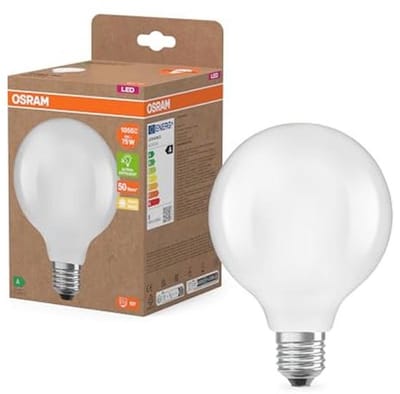 Energiezuinige LED-lamp met decoratieve gloeidraad in bolvorm - E27, 5 W, 1055 lm, warm wit 2700 K