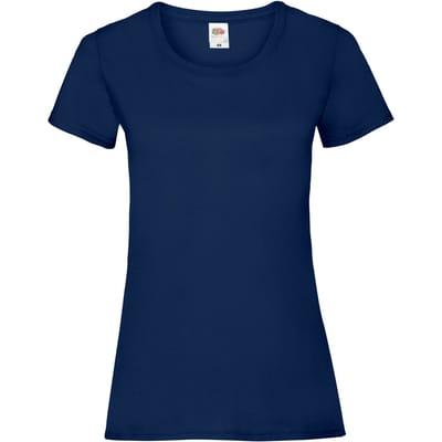 Fruit of the Loom Dames/Dames Valueweight T-Shirt (Marine)