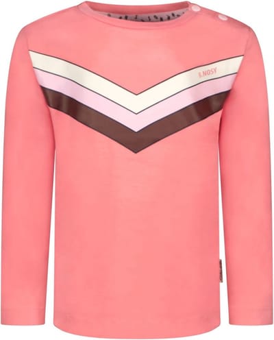 B.Nosy - Meisjes shirt - Roze - Maat 86