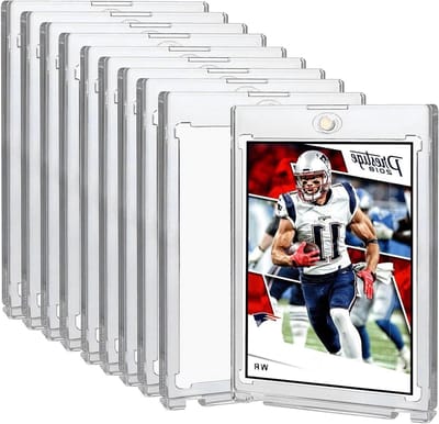 Transparante Magnetische Kaart Houder - 10 Stuks Hard Plastic Bescherming voor Verzameling, Sport en Spelkaarten