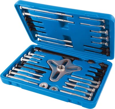 Silverline Vliegwieltrekker set - 40-93 mm bereik - 46-delig - Inclusief opbergkoffer