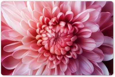 Placemats 45x30 cm - Placemat kunststof - 1 stuk - Dahlia - Bloem - Close up - Roze - Borden onderleggers - Decoratie voor op tafel - Keuken tafeldecoratie accessoires - Vinyl onderlegger - Tafelversiering