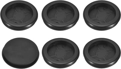 JHUBERS- Doorvoertules 6 Stuks - Rubber - 1-5/8" (40 mm) Boorgat - Draadbescherming - Vlamvertragend - Duurzaam Materiaal - Doorvoertule