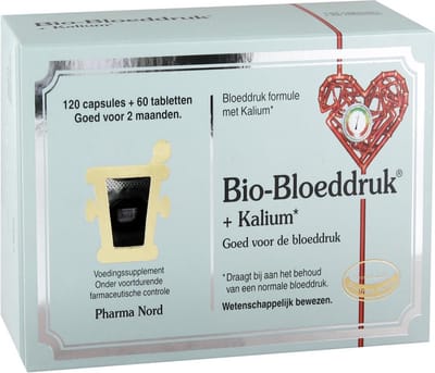 Pharma Nord - Bio-bloeddruk + kalium - 180 Capsules - Voedingssupplementen
